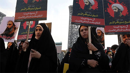 protestas por la ejecución del Sheij Nimr al Nimr