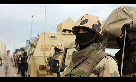 tropas del Ejército de Egipto en el Sinaí