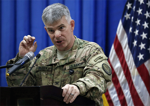el portavoz de la misión estadounidense en Iraq contra Daesh, el coronel Steve Warren