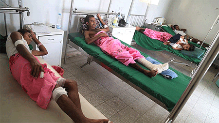 yemeníes civiles heridos por las bombas de racimo HRW acusa a Arabia Saudí de usar bombas de racimo en Yemen