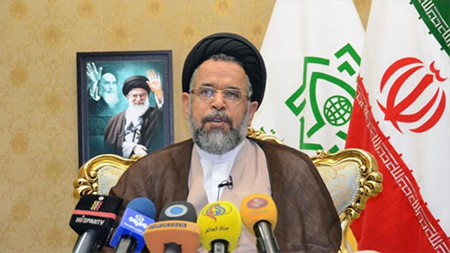 El ministro de Inteligencia de Irán, Mahmud Alavi Irán anuncia la detención de cinco presuntos terroristas