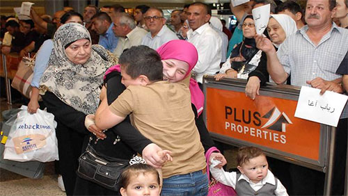 llegada al Aeropuerto de Beirut Líbano repatrió a sus nacionales atrapados en Turquía