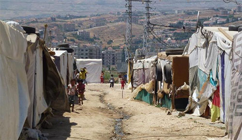 campamento de refugiados sirios en Líbano La cifra de refugiados en Líbano equivale a un 25 por ciento de la población