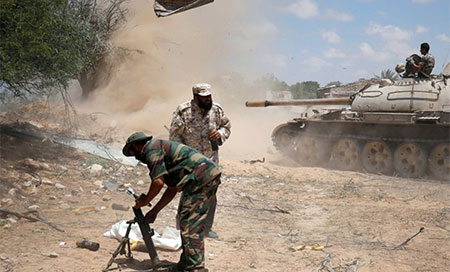 Fuerzas libias en Sirte Tropas libias ganan terreno en su lucha contra Daesh en Sirte