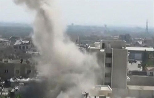 los terroristas atacan con morteros el barrio de Bab Tuma Los grupos terroristas sabotean planta de agua potable cerca de Damasco