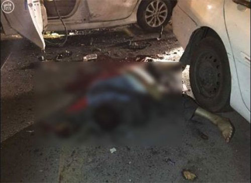 imagen del cadáver del terrorista suicida Ataque suicida contra el consulado de Estados Unidos en Yedda