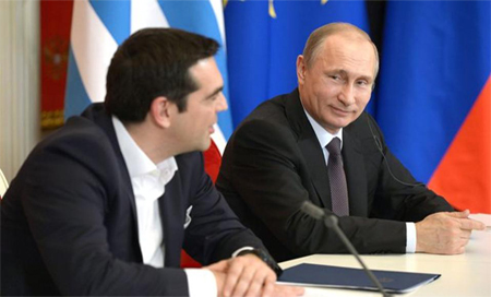 putin tsipras Putin: Rusia y Grecia no son solo socios sino