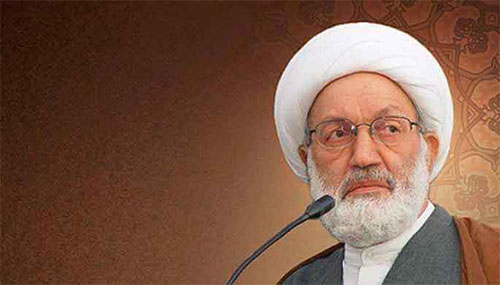 Sheij Issa Ahmed Qasim Continúan las protestas en apoyo del principal jeque de Bahréin