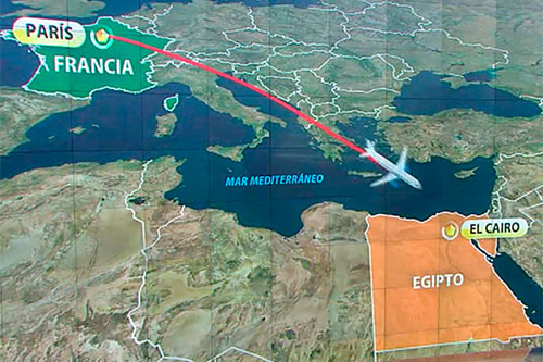 Localizan restos de la cabina del avión de EgyptAir desaparecido Localizan restos de la cabina del avión de EgyptAir desaparecido