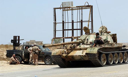 soldados libios en Sirte Más de 39 soldados libios muertos en enfrentamientos cerca de Sirte