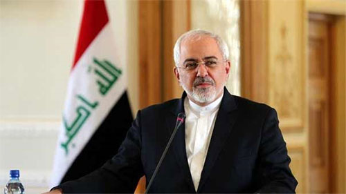 El ministro de Exteriores de Irán, Mohamed Yavad Zarif Irán no abandonará Iraq mientras Bagdad no se lo pida