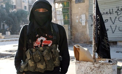 mujer suicida de Daesh