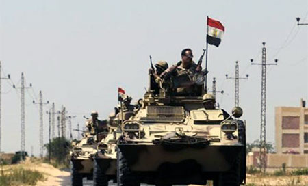unidades del Ejército de Egipto en el Sinaí
