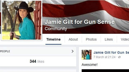 Jamie Gilt for Gun Sense La defensora del uso de armas de fuego ha sido disparada por su hijo de 4 años