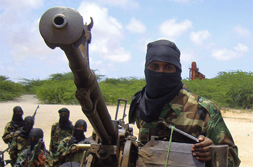 miembros de la milicia terrorista Al Shabab