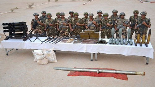 Argelia se incauta un verdadero arsenal Ejército de Argelia se incauta un verdadero arsenal en el sur del país