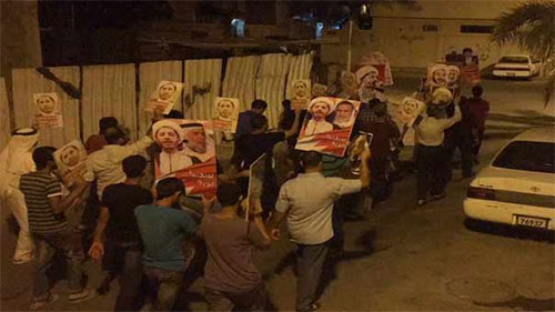 manifestantes reclaman la libertad al opositor Ali Salman Bahréin: Manifestaciones en protesta por la sentencia opresiva contra Ali Salman
