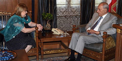 Susana Malcorra con Nabih Berri Canciller argentina finaliza visita oficial a Líbano