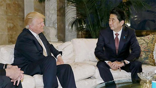Abe define a Trump como “alguien en quien confiar” Japón confía en mantener una “relación de confianza” con Trump