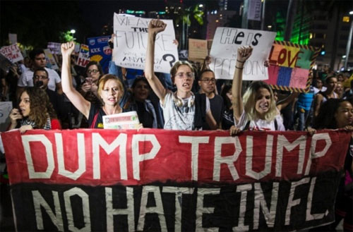 Tercera noche de manifestaciones contra Trump Tercera noche de manifestaciones contra Trump