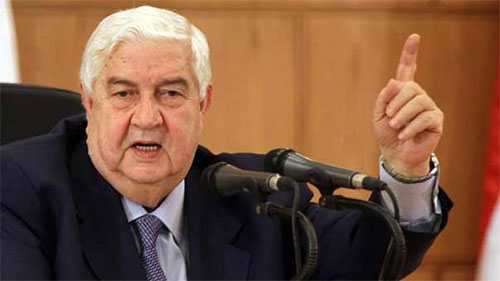 el Canciller sirio Walid al Mualem Al Mualem asegura que Siria seguirá la lucha contra los terroristas en Alepo