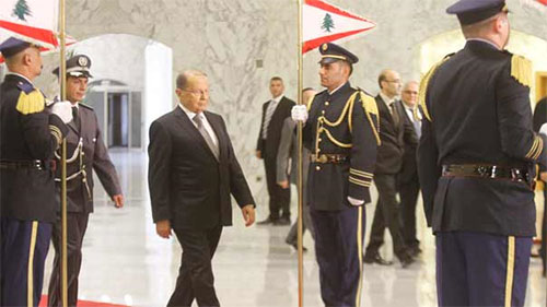 Michel Aoun, presidente de la República Libanesa Felicitan al nuevo presidente electo de la República Libanesa