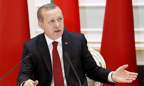 El prsidente turco, Recep Tayyip Erdogan Erdogan dice que sólo busca acabar con Bashar al Assad