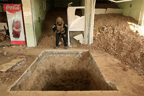los túneles secretos de Daesh para escapar Descubren los túneles secretos de Daesh para escapar