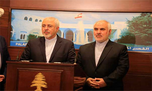 El canciller de Irán, Mohamed Yavad Zarif Irán valora elección de Aoun como una victoria para todos los libaneses