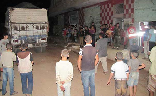 un convoy de ayuda humanitaria llega a Kefraya La ayuda humanitaria entra en localidades sirias cercadas