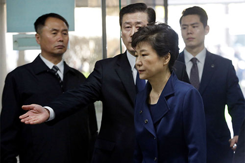 La expresidenta de Corea del Sur acusada oficialmente por soborno La expresidenta de Corea del Sur acusada oficialmente