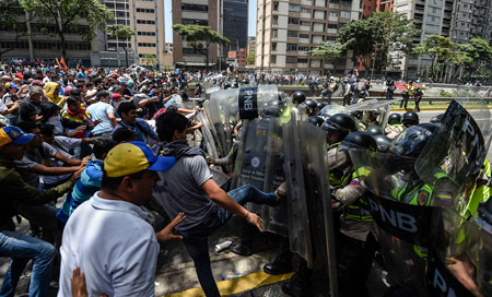 manifestaciones en caracas Oposición contra Gobierno en las calles de Caracas