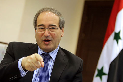 el vicecanciller sirio Faisal Mikdad Siria señala a los verdaderos responsables del crimen de Jan Sheijun