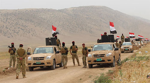 fuerzas iraquíes en las afueras de Mosul La ciudad de Mosul podría ser liberada de los terroristas a finales de mayo