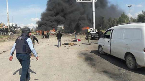 atentado terrorista contra los civiles evacuados de Foua y Kefraya Siria exige a la ONU “pedir cuentas a los gobiernos que arman y financian a los terroristas”