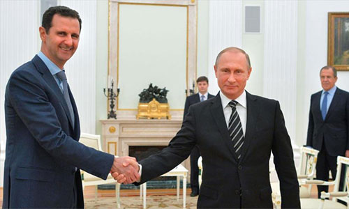 Putin reitera el respaldo de Rusia a Bashar al Assad Putin reitera el respaldo de Rusia a Bashar al Assad