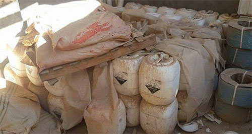 sustancias químicas incautadas a los terroristas La verdadera historia del supuesto ataque químico en Siria
