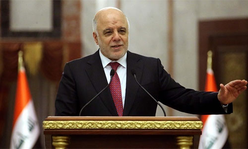 El primer ministro de Iraq, Haidar al Abadi Iraq anuncia la liberación completa de la comarca de Tel Afar