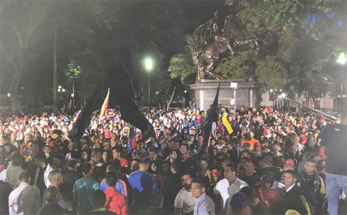 Venezolanos celebran triunfo constituyente Venezolanos celebran triunfo constituyente