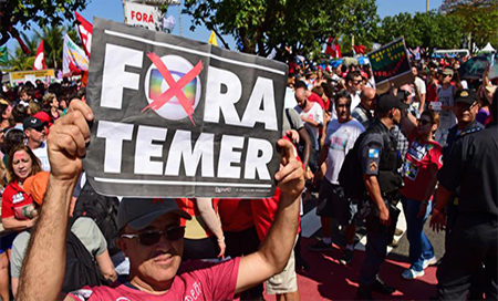Protestas contra Michel Temer Presionan en las calles para fallo contra presidente brasileño