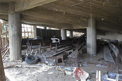 espantoso crimen en una iglesia en Nigeria Once muertos en el “espantoso crimen” en una iglesia en Nigeria
