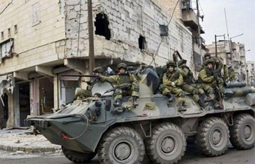 Tropas rusas se despliegan en Homs Tropas rusas se despliegan en Homs