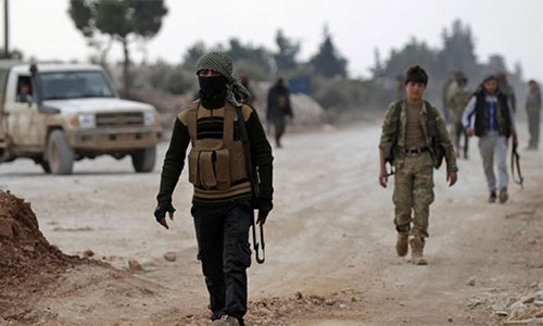 miembros del llamado Ejército de Jaled bin Walid