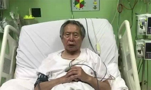 El ex presidente de Perú Alberto Fujimori