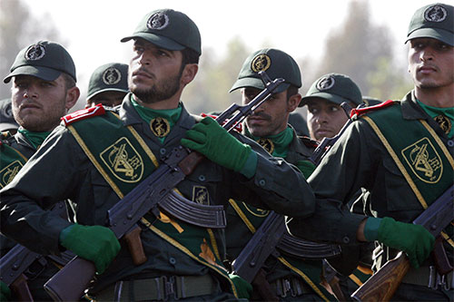 miembros del Cuerpo de Guardianes de la Revolución Islámica de Irán