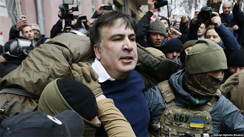 Mijaíl Saakashvili fue detenido en Kiev