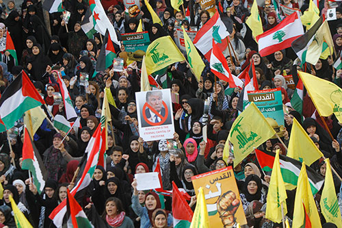 multimillonaria manifestación en el sur de Beirut Nasrolá augura el inicio del fin de la entidad sionista