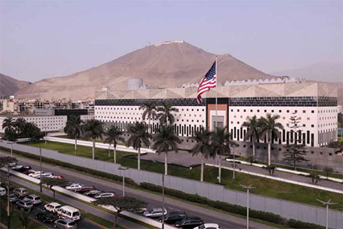 Extraña alerta de seguridad en la embajada de EEUU en Perú