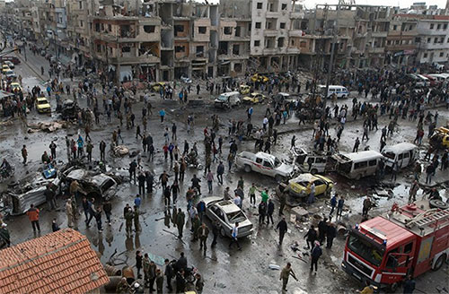 ataque terrorista en Homs