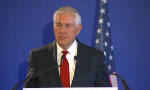 el secretario de Estado de EEUU, Rex Tillerson El traslado de la Embajada de EEUU a Al Quds tomará 3 años